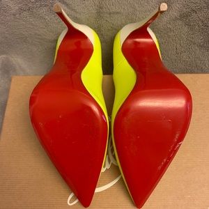 Christian Louboutin So Kate Neon Yellow Size 36